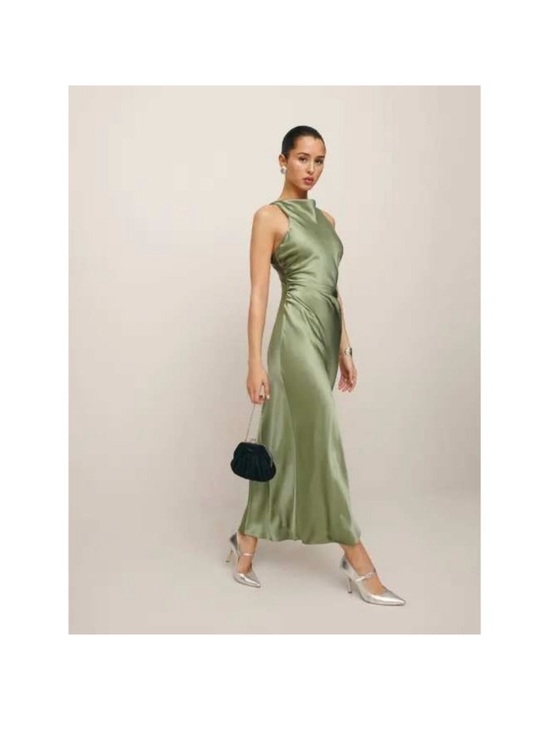 Reformation Dresses & Skirts - Reformation Silk Dress Casette Artichoke 8 NWT